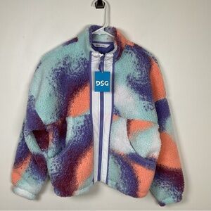 DSG‎ Girls Sherpa Cozy Full Zip Jacket Size Large (14)